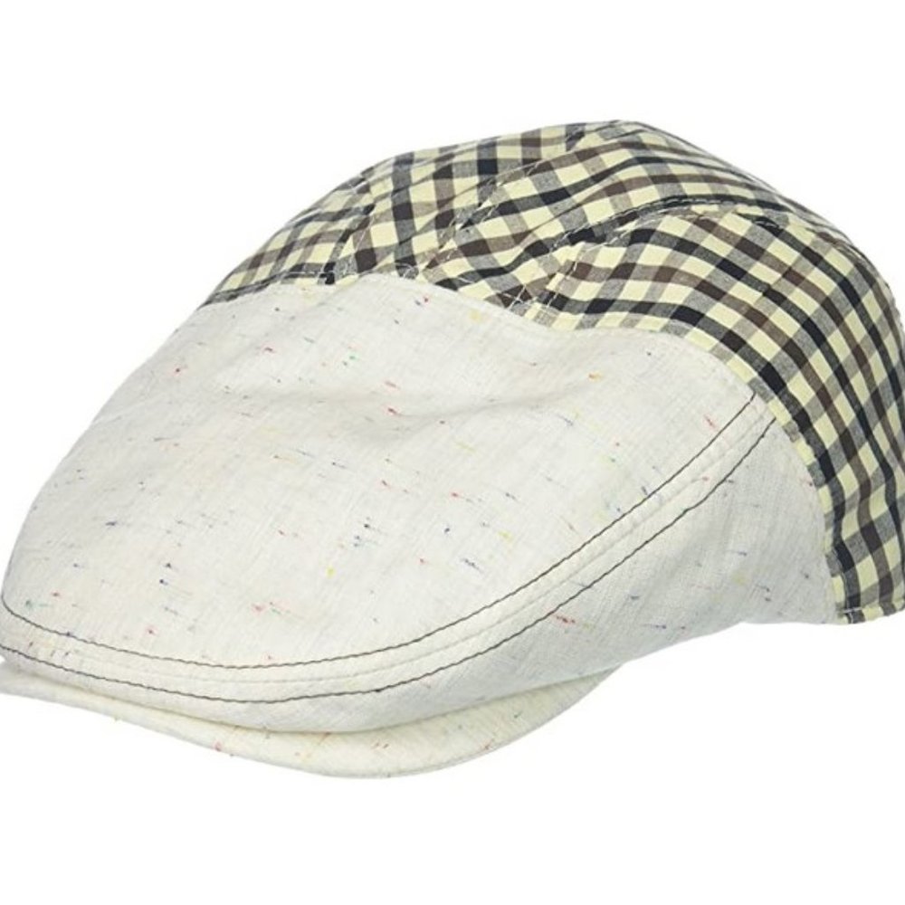 NWT Henschel Men's 100% Cotton Ivy Plaid Back Cap